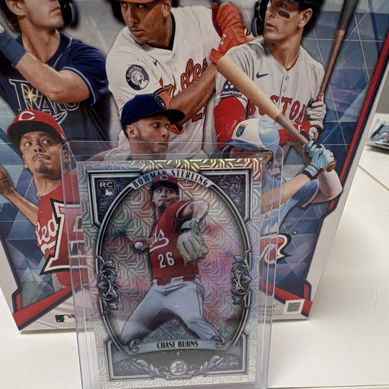 2026 Bowman Sterling Chase Burns Rookie Card Cincinnati Reds MLB