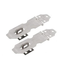 "Schrank TüR Metall Haspe Und Klammer Tor TüR Schuppen Schloß 2.5\" 2 Set"