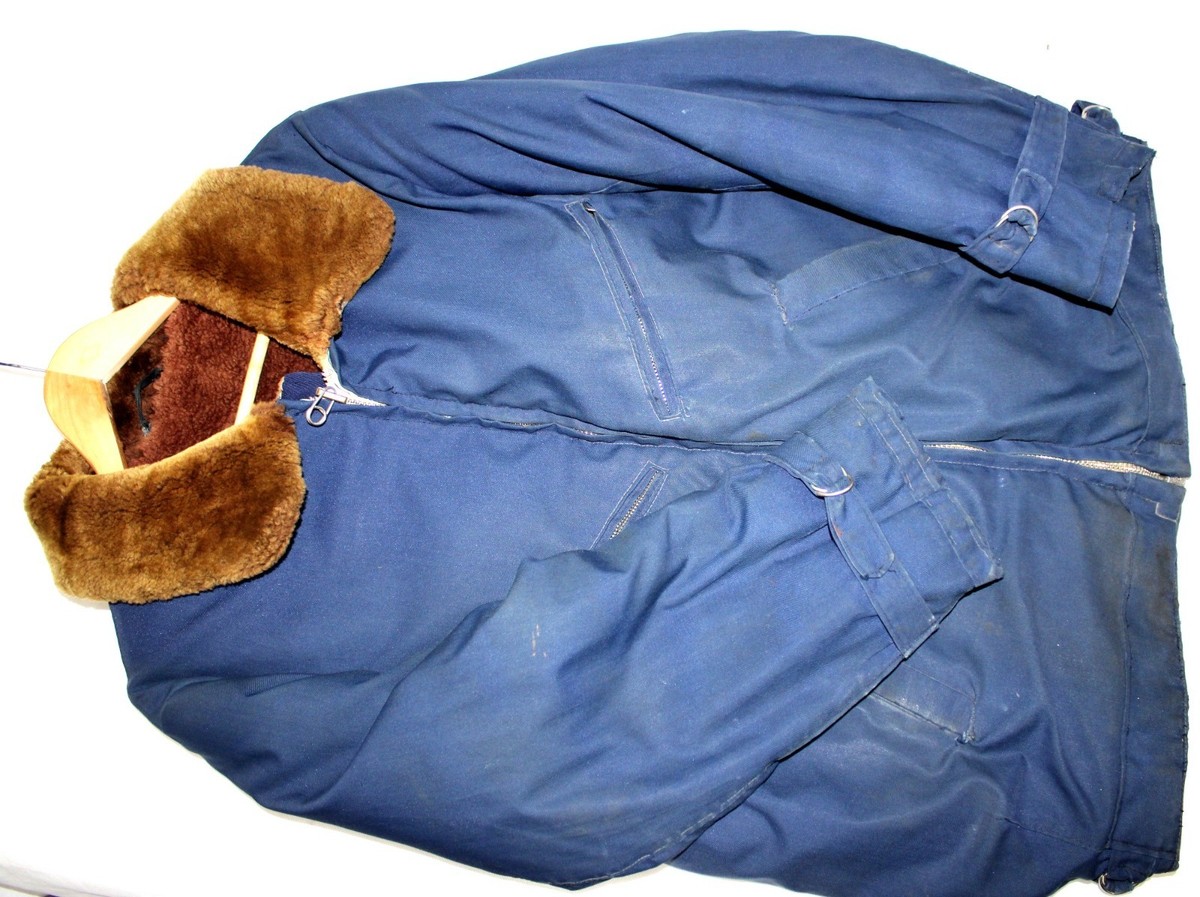 ロシア軍 実物 ロシア空軍 セーター 防寒着 48-3/4 紺 Very Rare 1970s Winter Jacket USSR Air Force Pilot Genuine