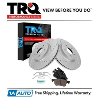 TRQ Performance Front Brake Pad & Rotor Kit Performance Ceramic Fits Honda (For: More than one vehicle)