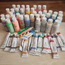 70 pieces GENCRAFTS Premium acrylic paint set bundle lot bottles tubes