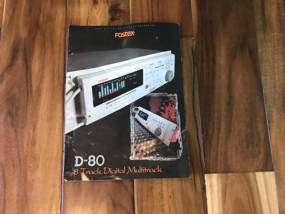 RARE Fostex D-80 8 Track Digital Multitrack Recorder With Key & User Manual - Image 2 of 4