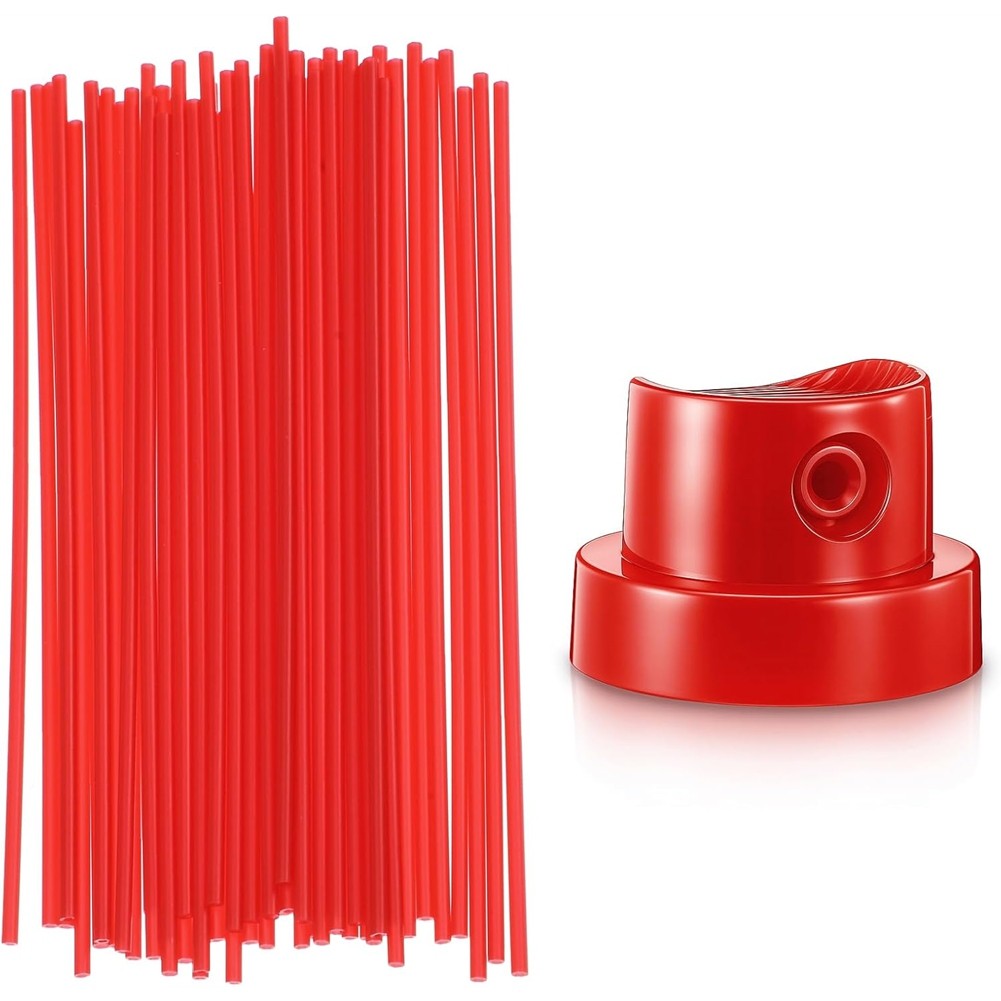 50 StüCk -SprüHdüSen, Rote Kunststoff-SprüHdüSen FüR Aerosol-SprüHdos2585-image