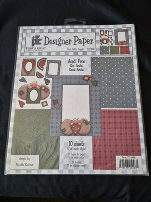 Provo Craft Our Little Angels Scrapbook Deigner Paper Acid Free 10 Sheets New 
