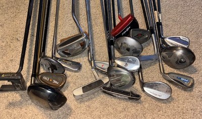 Wholesale Lot of 20 Golf Clubs - Drivers Putters Wedges Irons + Ping Golf Bag