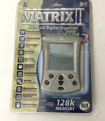 Matrix II Personal Digital Organizer with PC Link 128k Memory