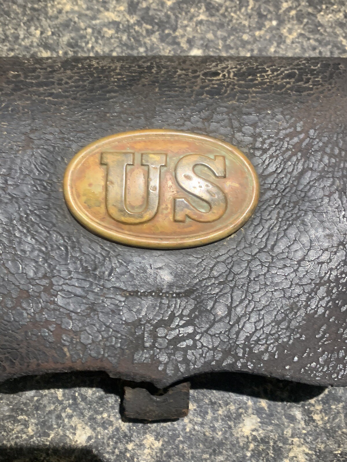 Civil War U.S. Cartridge Box & Plate. Original Tins & Buckles. eBay