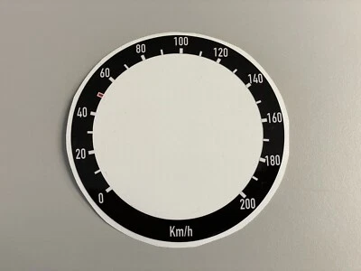 80 mm Tacho Aufkleber Km/h für importierte Motorräder - Harley Davidson