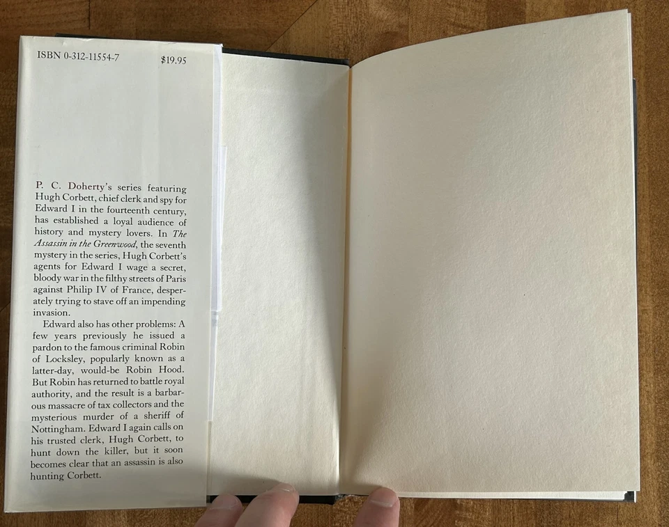 The Assassin in the Greenwood - P. C. Doherty Signed 1st US Edition 1994 - Image 4 of 4