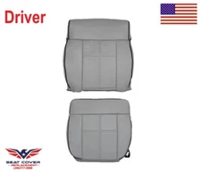 2006 2007 2008 For Lincoln Mark LT Gray Leather Driver Bucket Side Seat Covers