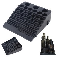 Storage Holder Drill Bit Collet Tool Box Rack Organizer Stand Container 84 Holes