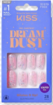 KISS Gel Fantasy Dream Dust, Glue On Nails ~ You Choose