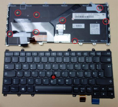 original Tastatur Lenovo ThinkPad Yoga 370 260 backlit Keyboard Beleuchtung DE