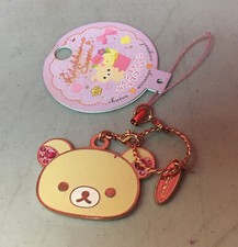Rilakkuma Sweets Rhinestone Metal Charm Strap Korilakkuma San-X Japan Cute