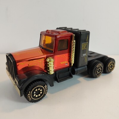 Vintage 1983 Tonka Kenworth Semi Truck 58150 Wheeler Tank Toy Red Gold 