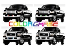 Color Chasing Led Fog Light Flow Halo Kit For Ford F-250 Super Duty 05-07