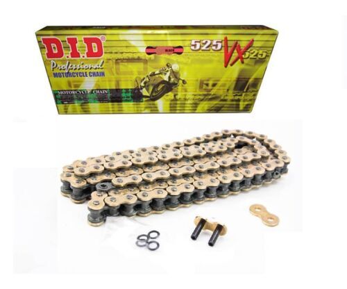 Chaîne DID 525 VX2 108 maillons pour remplacer le kit transmission