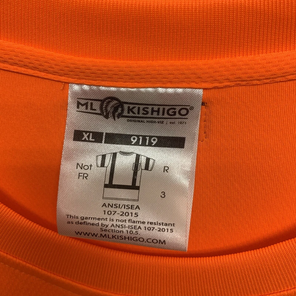 Camiseta 2 Piezas Alta Visibilidad Mes Clase XL Seguridad Manga Corta Alta Visibilidad Naranja Foto 3 de 4