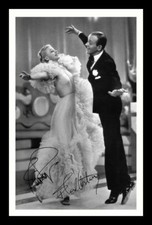 Fred Astaire & Ginger Rogers Autograph Signed & Framed Photo