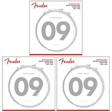 Fender Super Bullet Electric Guitar Strings 3 Set Bundle Nickel 9-42 - 3250L