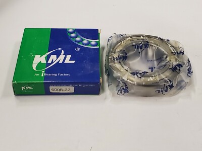 KML 6008-ZZ 40mm X 68mm X 15mm Deep Groove Ball Bearing  [Lot of 8]