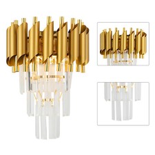 Golden Kristall Wandleuchte Innenbereich Moderne Schlafzimmer Wandlampe 40W DHL