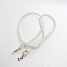 Crossbody Handbag Replacement Strap White Faux Leather Gold Tone Buckle Not Adj