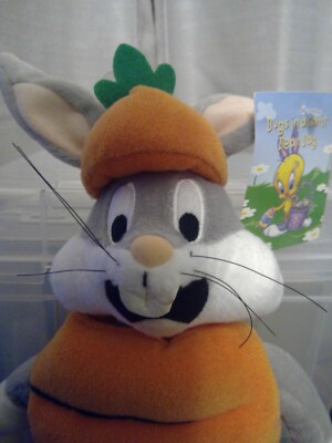 BUGS BUNNY EASTER Bugs in a Carrot Bean Bag   New with Tag 