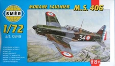 Morane Saulnier MS 406, French fighter (1/72 model kit, Smer 0849)