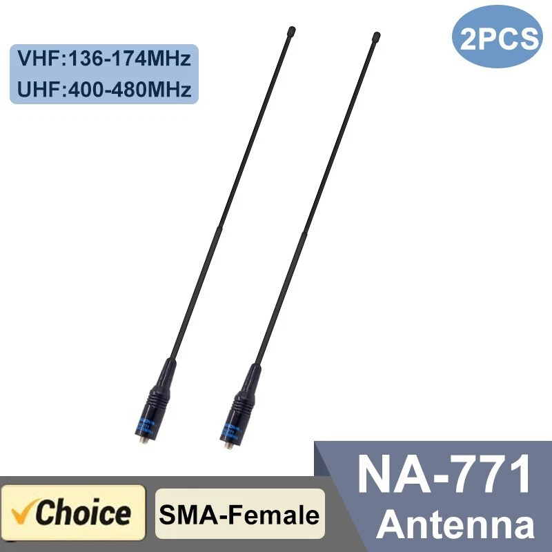 Antena Na771 Nagoya VHF/UHF SMA hembra para Quansheng UVK5 UVK58 Baofeng DM1701 Foto 3 de 4
