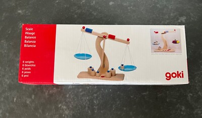  Montessori Math Materials Scale Toy Balance Weight GOKI 