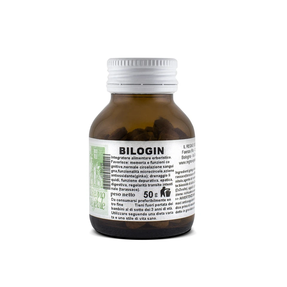 IL REGNO VEGETALE BILOGIN Ginkgo Biloba e.s. 125 Compresse MEMORIA CONCENTRAZIONE LUCIDITA ACUFENI