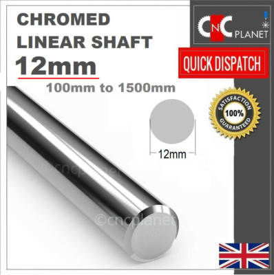 Coavoo 2Pcs Linear Motion Rod Straight Round Shaft 12mm X 1240mm
