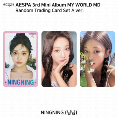 Aespa Official MD MY WORLD Random Trading Card Set A Ver Aespa Official MD MY WORLD Random Trading Card Set A Ver