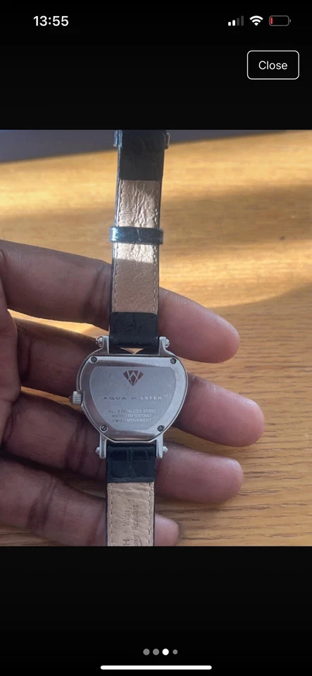 Nuevo reloj Aqua Master para damas ~ corazón con bisel de diamantes ~ San Valentín Foto 3 de 4