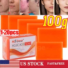 20/5X Kojic Acid Soap Acne Dark Spot Remover Skin Lightening Whitening Face Body