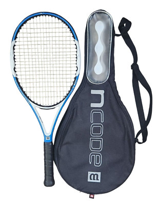 Wilson Ncode Fury 100 sq Oversize Tennis Racquet Grip 4-1/2 w/ Case