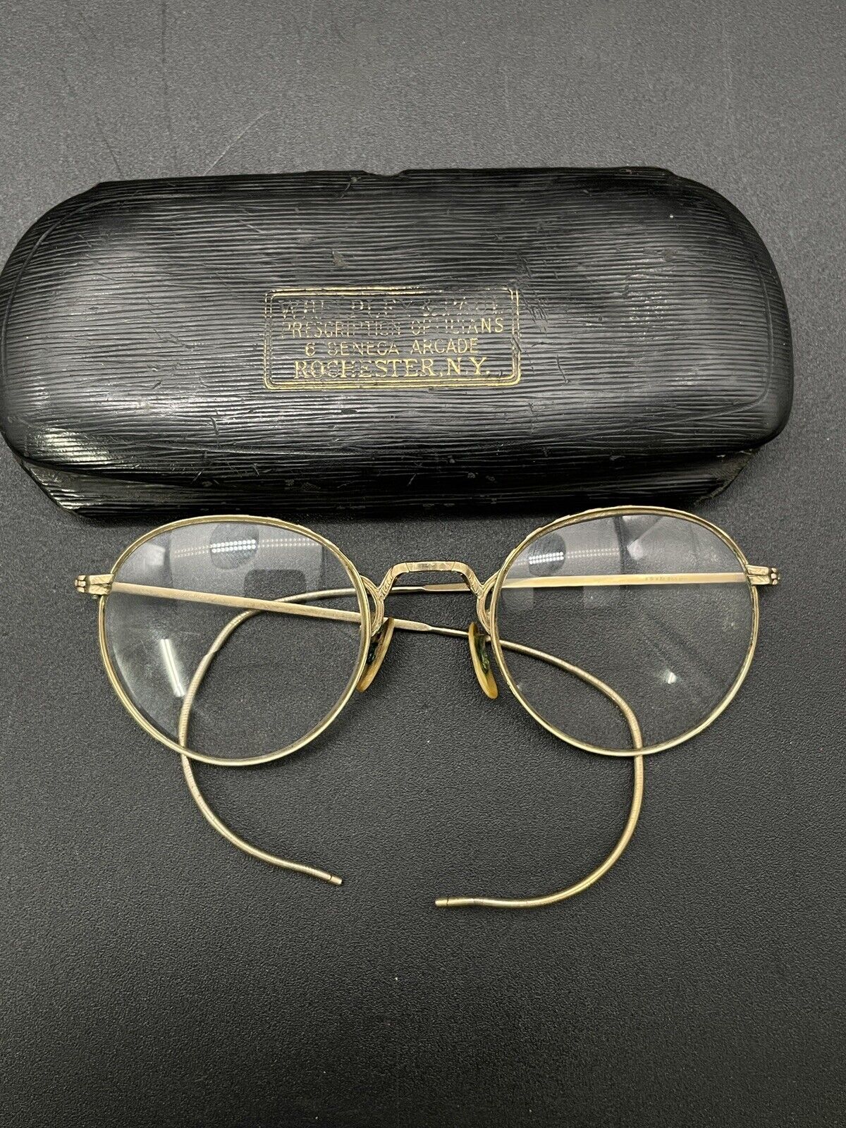 Vintage Ornate Framed 12K C.O.C. Eyeglasses With … - image 1