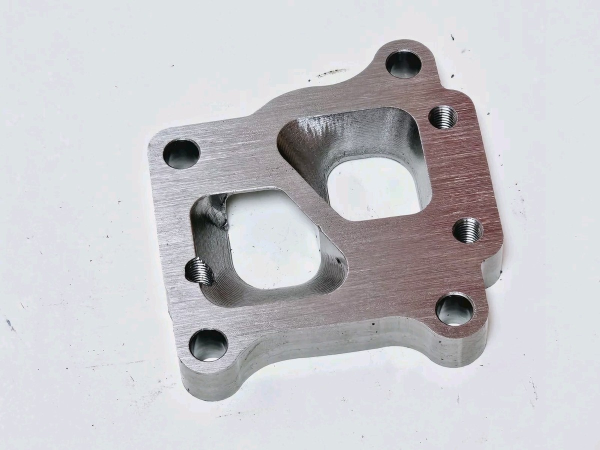 EVO 7 8 9 Turbo to T3 Div Header Manifold Flange Adapter 4g63
