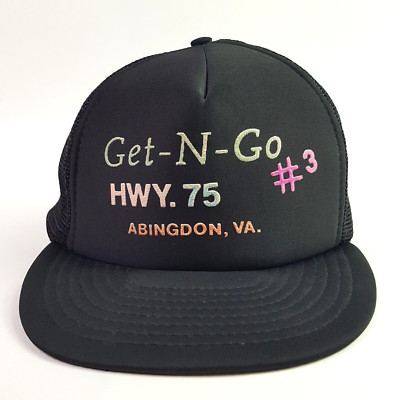 Vintage Get-N-Go Foam Mesh Trucker Hat Snapback Adjustable Hipster Nissin Cap