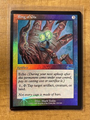 MTG✨RING OF GIX FOIL✨Urza's Legacy NM/M RARE ARTIFACT 1999