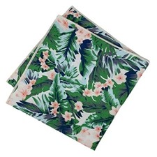 Kebocis Men's Floral Pocket Square Handkerchief for Men 1 Green 2