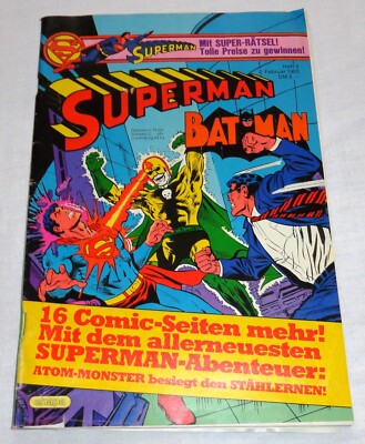 Superman und Batman  1983 ; Nr. 3 ; DM 2,-- ; mit 16 Zusatzseiten + Sammelmarke
