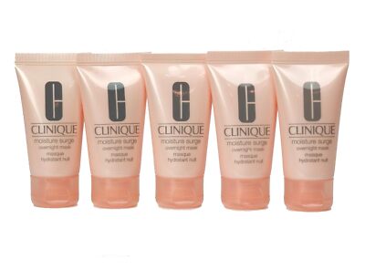 5x Clinique Moisture Surge Overnight Mask, 1oz/30ml each Travel Size, Unboxed