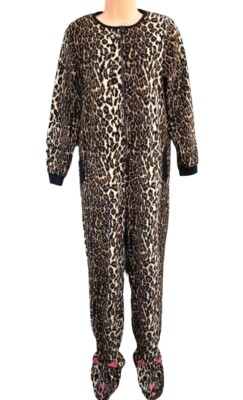 Angelina Women's Cozy Fleece Pajama Set - Leopard Print With Pockets, XX-Large - View #6