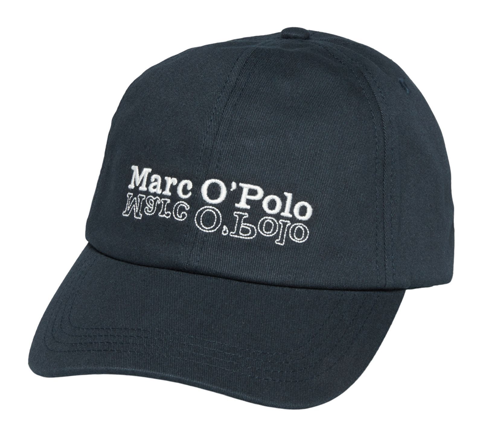Marc O'Polo cap Woven Cotton Cap Dark Navy