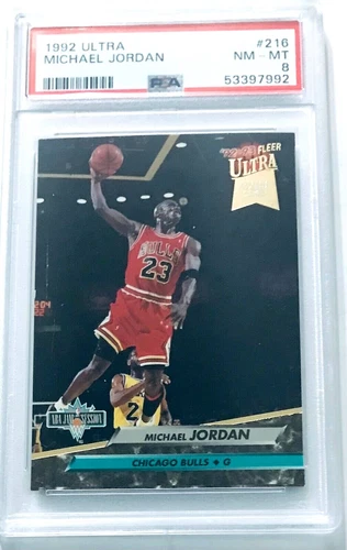 1992 Ultra #216 Michael Jordan PSA NM-MT 8
