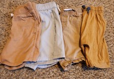 Little Kid Boys Shorts Lot 4 Pair Cat  Jack Hurley 5t Xtra Small Neutrals