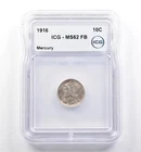 1916 Mercury Dime MS62 FB ICG *6103