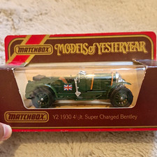 Matchbox Models of Yesteryear Y2 1930 Bentley 4½ Ltr Diecast Car Unopened
